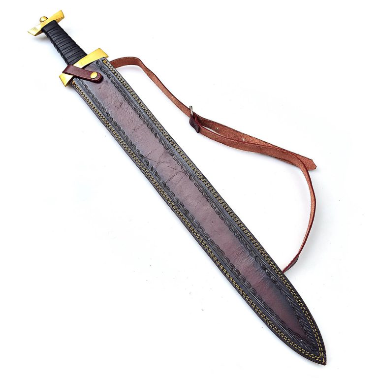 Damascus Steel Spatha Historical Replica Sword