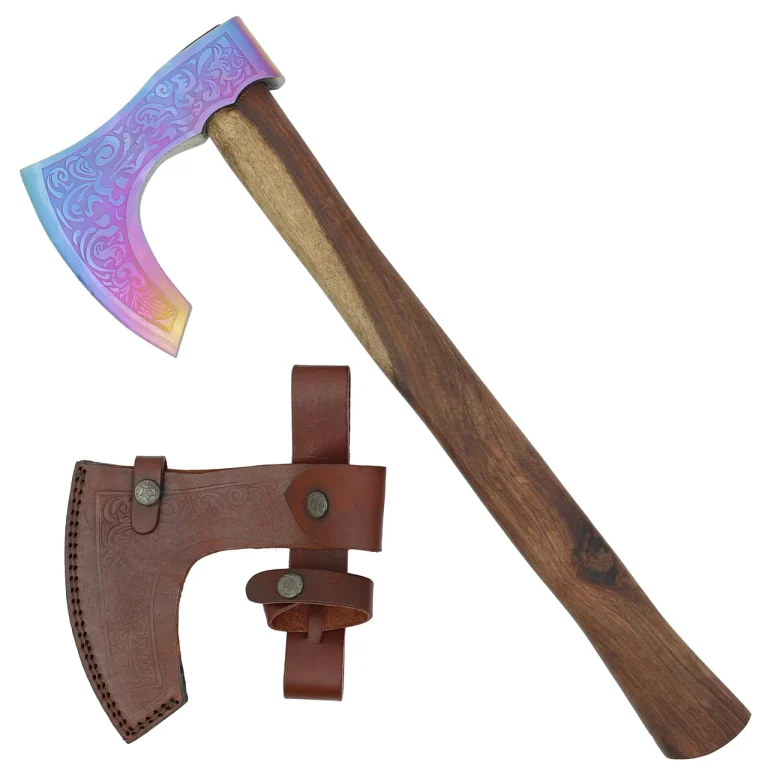 Viking Bearded Battle Axe with Titanium Head