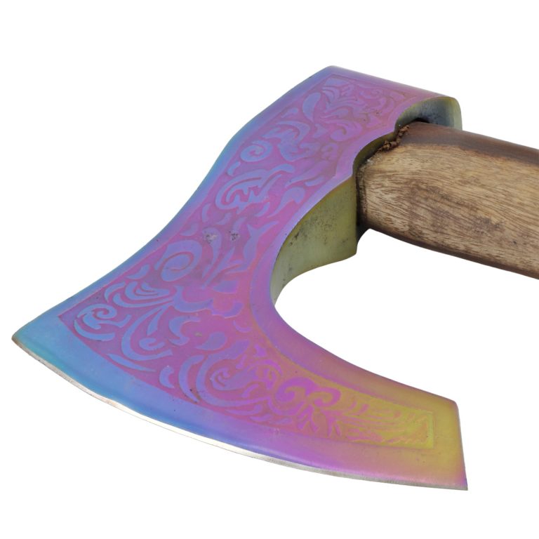 Viking Bearded Battle Axe with Titanium Head