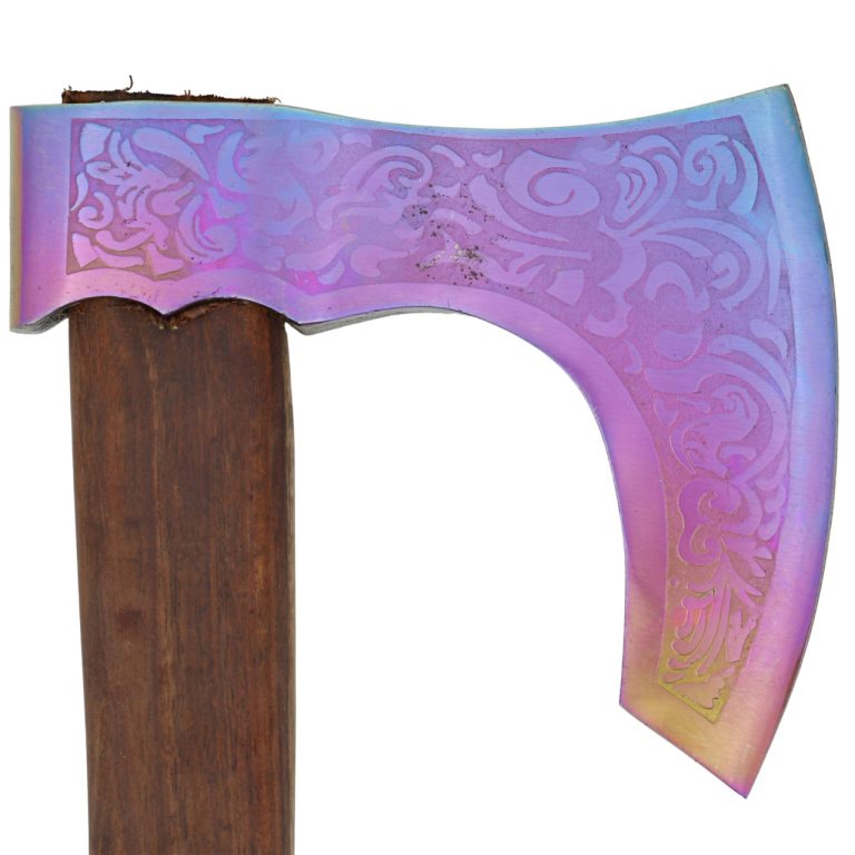 Viking Bearded Battle Axe with Titanium Head