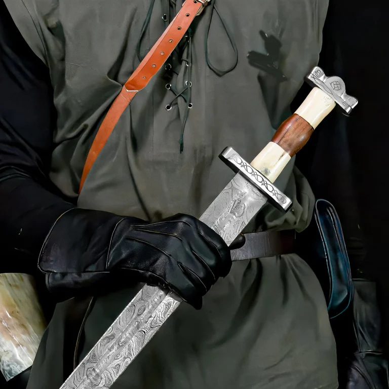 Anglo Saxon Damascus Battle Sword