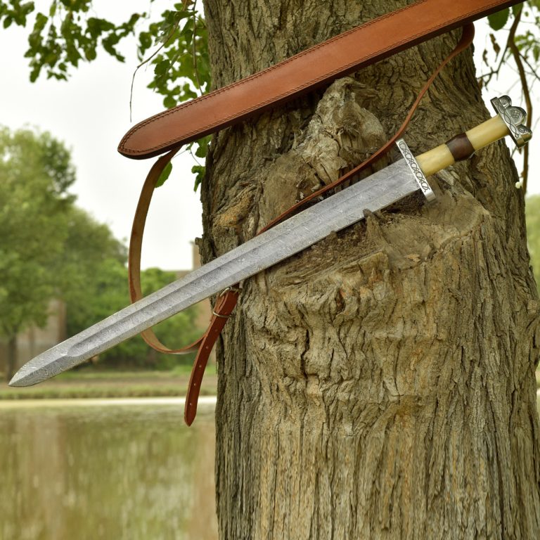 Anglo Saxon Damascus Battle Sword