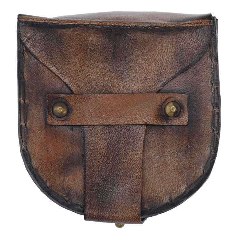 Brass Pocket Compass with Leather Case