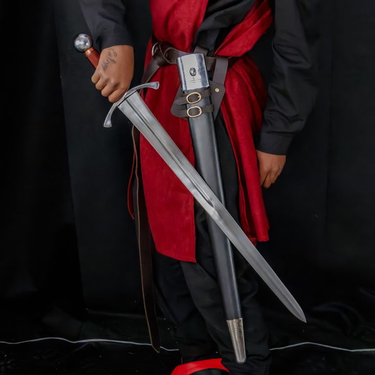 Tempered EN45 Steel Archer's Sword with Copper Handle