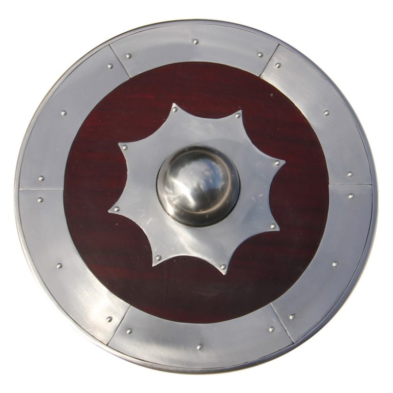 Norse Round Shield with Armored Design