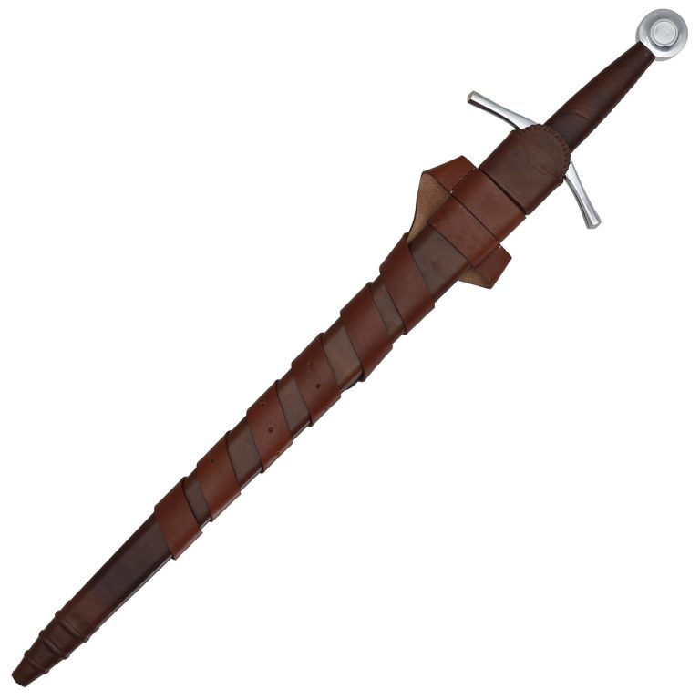 Functional 14th Century Arming Sword with Scabbard
