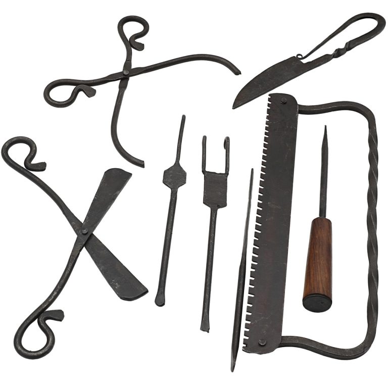 Medieval Surgical Kit with Leather Carrying Bag