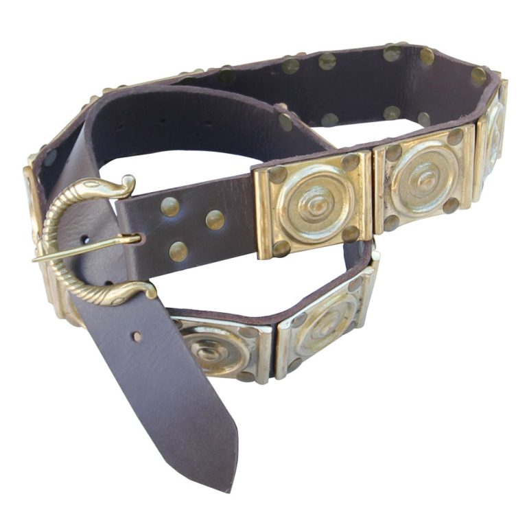 Roman Legionary Cingulum Militare Belt with Brass Plates