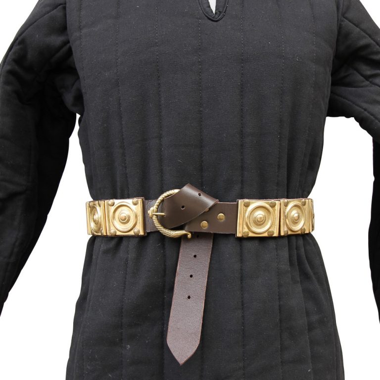 Roman Legionary Cingulum Militare Belt with Brass Plates