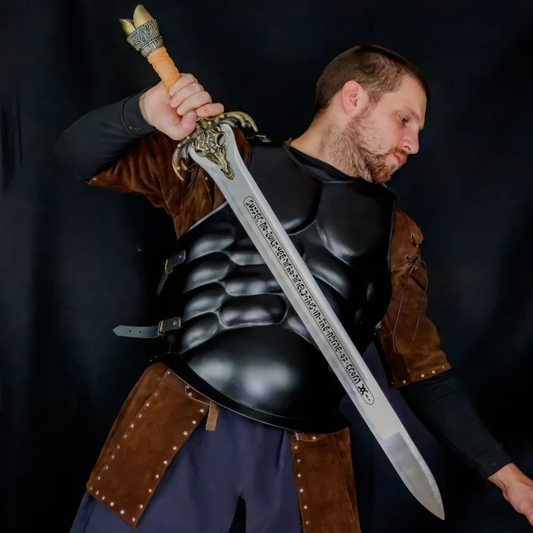 Medieval Rams Head Sword for Barbarians