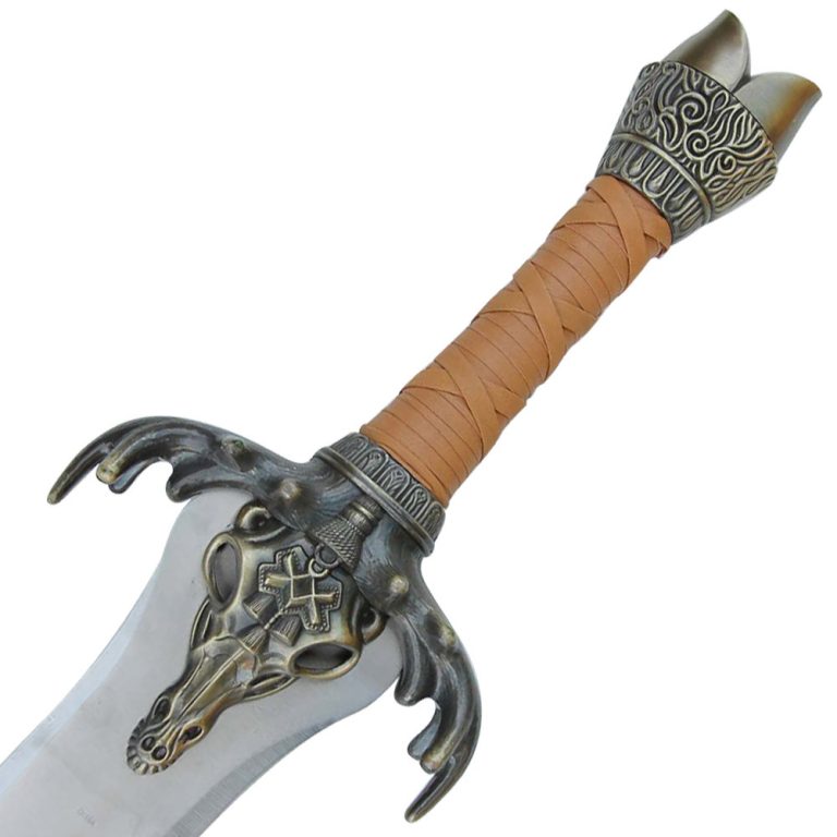 Medieval Rams Head Sword for Barbarians