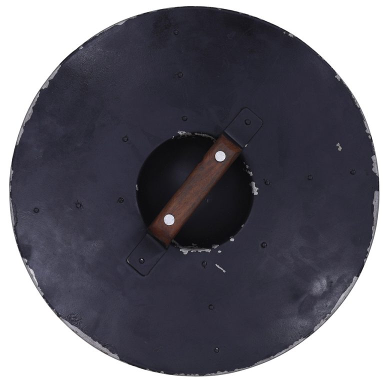 Black Medieval Buckler Shield, Battle Ready