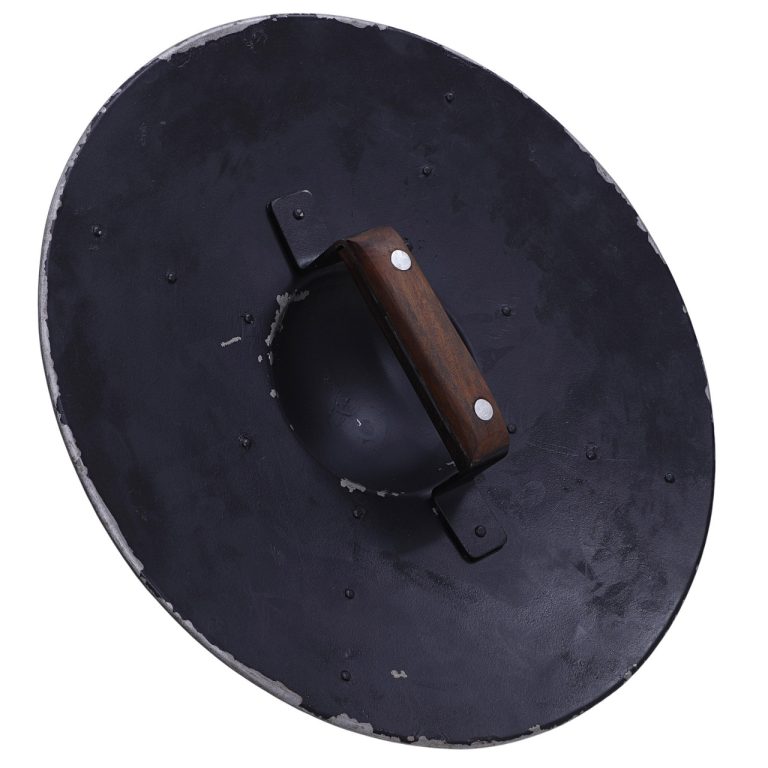Black Medieval Buckler Shield, Battle Ready