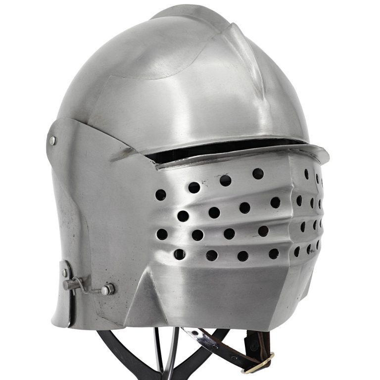 Bellows Face Sallet Medieval Helmet with Visor