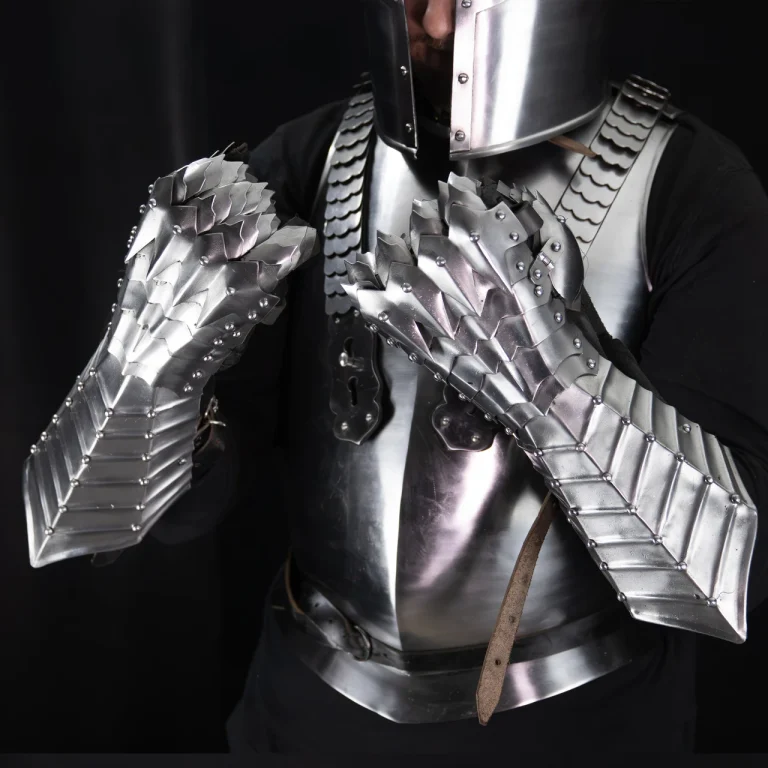 Gothic Spiked Gauntlets with Leather Gloves