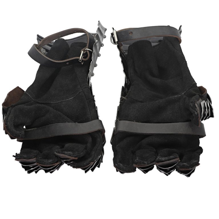 Gothic Spiked Gauntlets with Leather Gloves