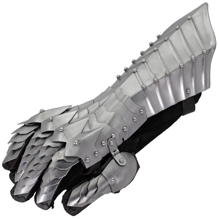 Gothic Spiked Gauntlets with Leather Gloves