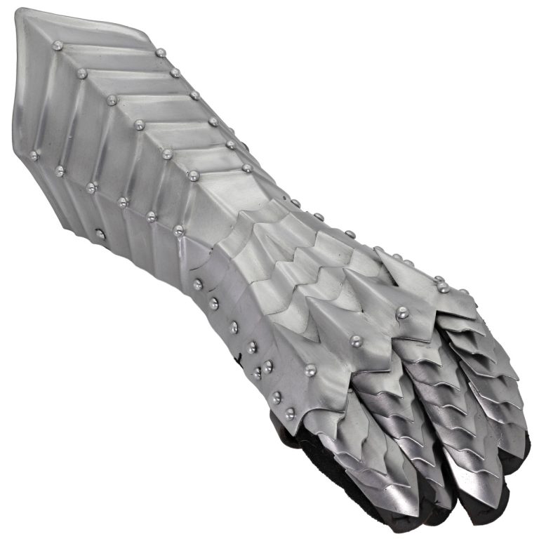 Gothic Spiked Gauntlets with Leather Gloves