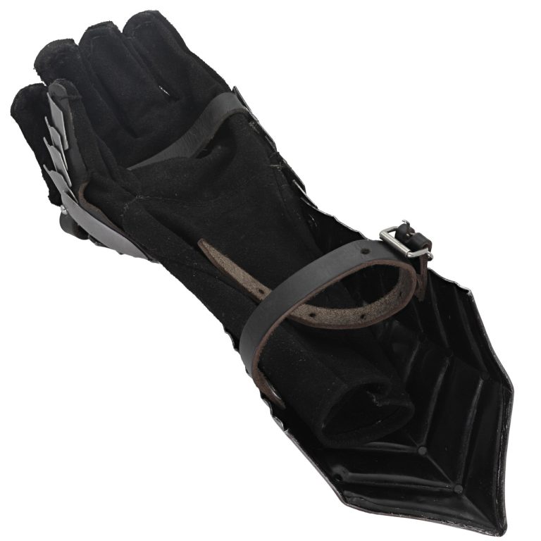 Gothic Spiked Gauntlets with Leather Gloves