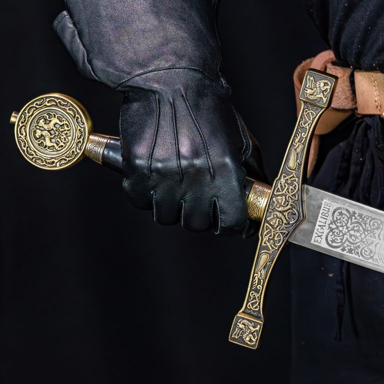 Black and Bronze Excalibur Fantasy Sword