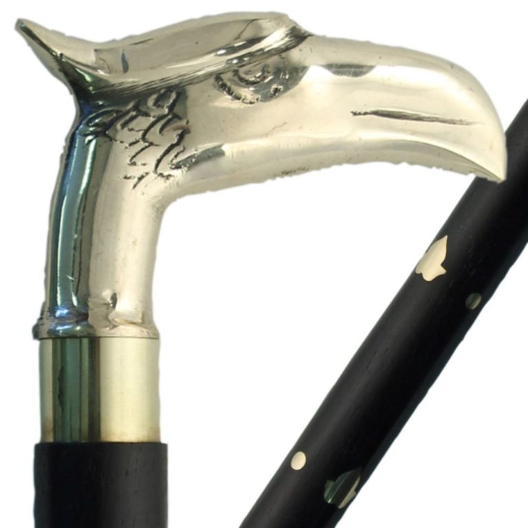 Brass Eagle Head Sheesham Walking Cane