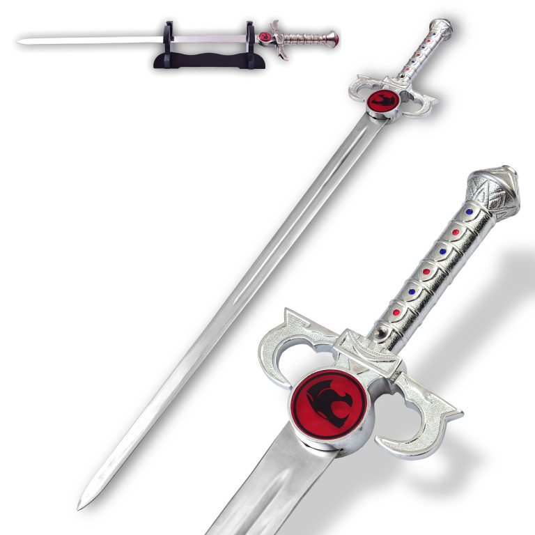 Feline Power Sword with Wooden Display Stand