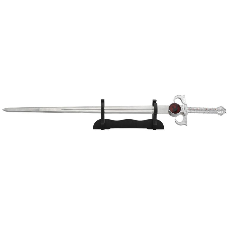 Feline Power Sword with Wooden Display Stand