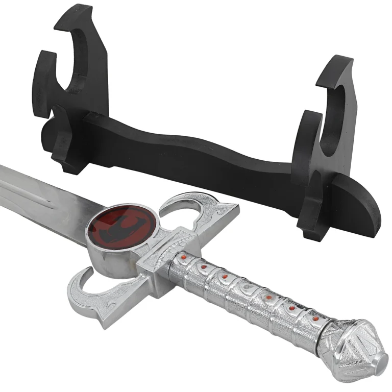 Feline Power Sword with Wooden Display Stand
