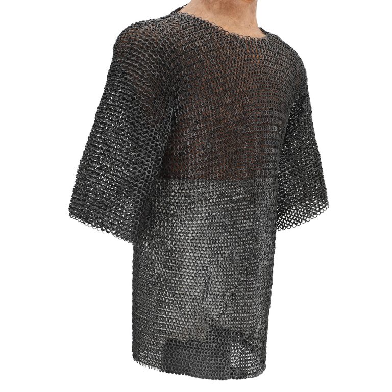 Half Sleeve Mild Steel Chainmail Shirt - XL
