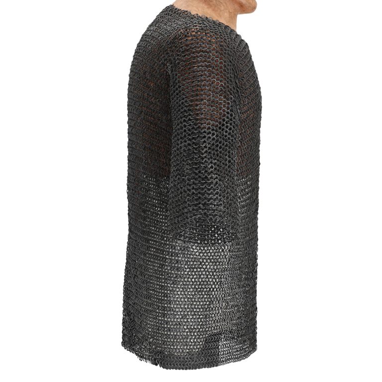 Half Sleeve Mild Steel Chainmail Shirt - XL