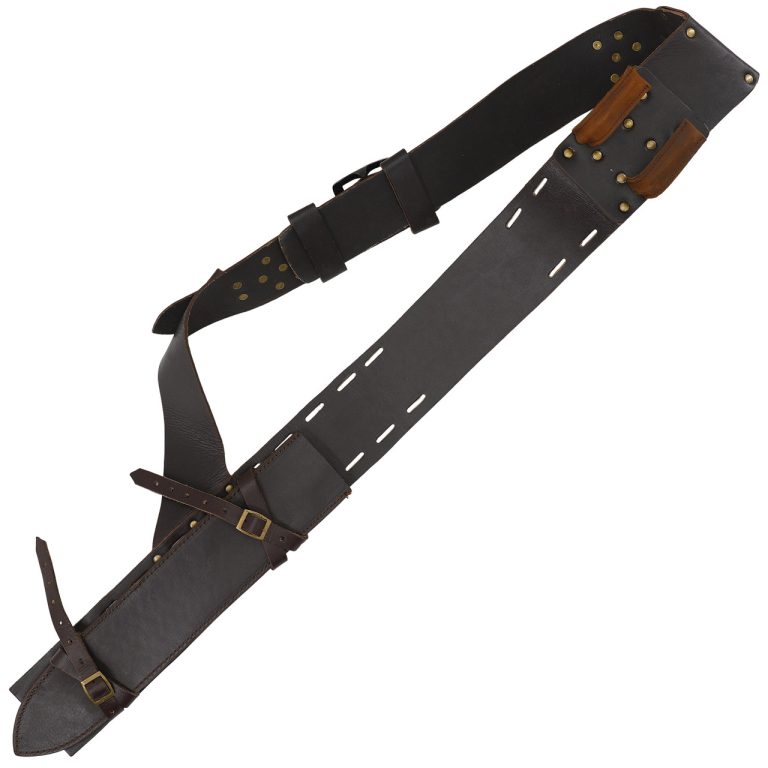 Leather Baldric for Sword Carrying - Brown
