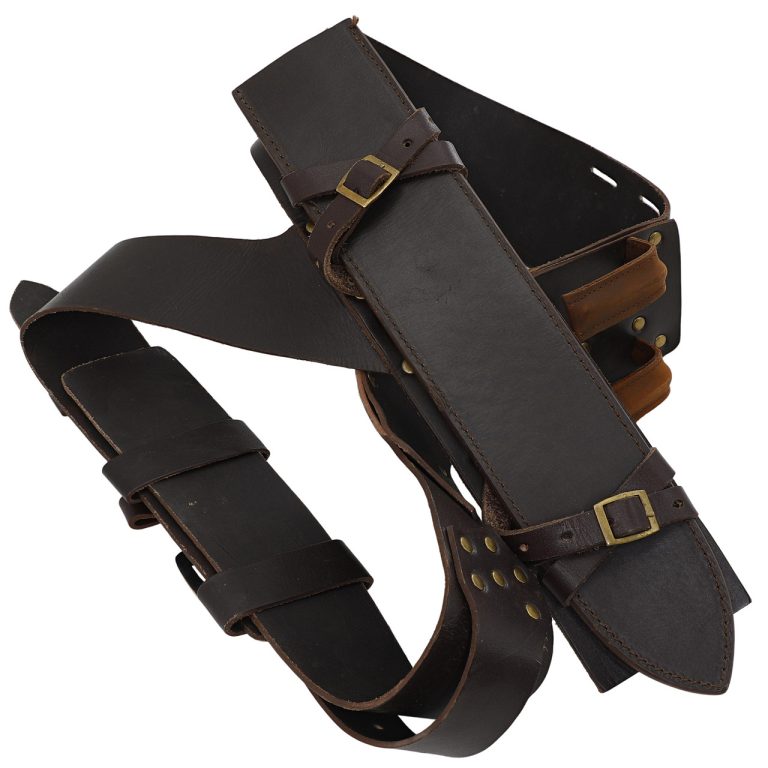 Leather Baldric for Sword Carrying - Brown
