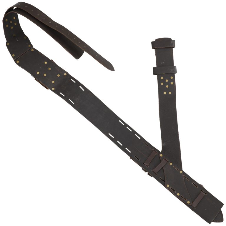 Leather Baldric for Sword Carrying - Brown