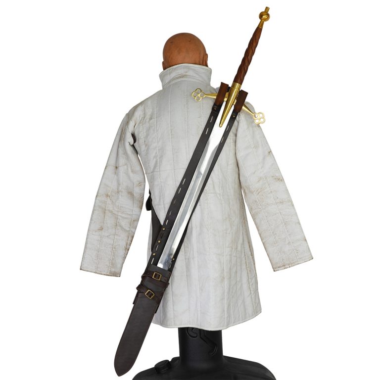 Leather Baldric for Sword Carrying - Brown