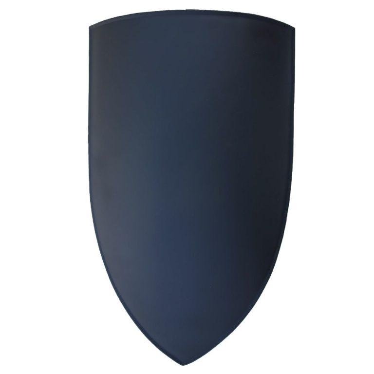 Medieval Black Blank Heater Shield