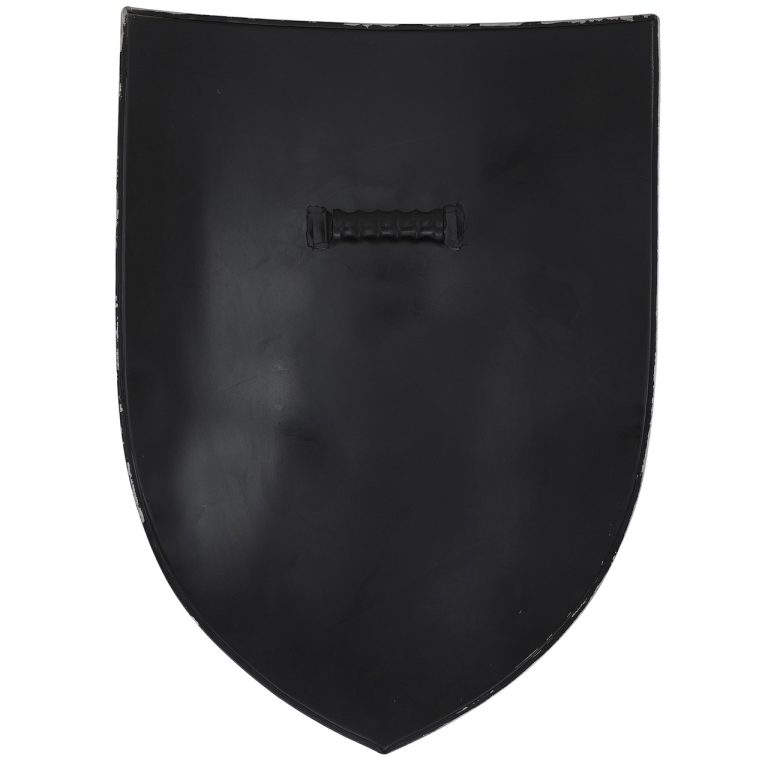 Medieval Polished Steel Heater Shield