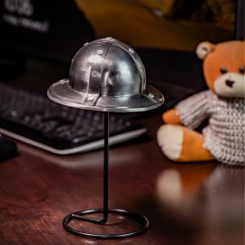 Mini 20G Steel Medieval Kettle Hat Helmet Display