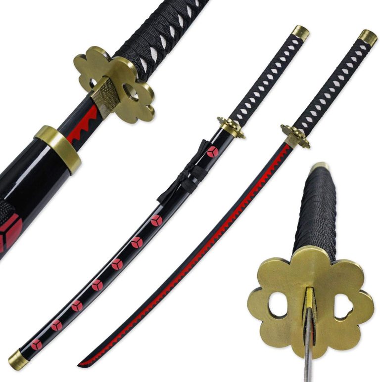Shusui Katana with Red Hamon Blade