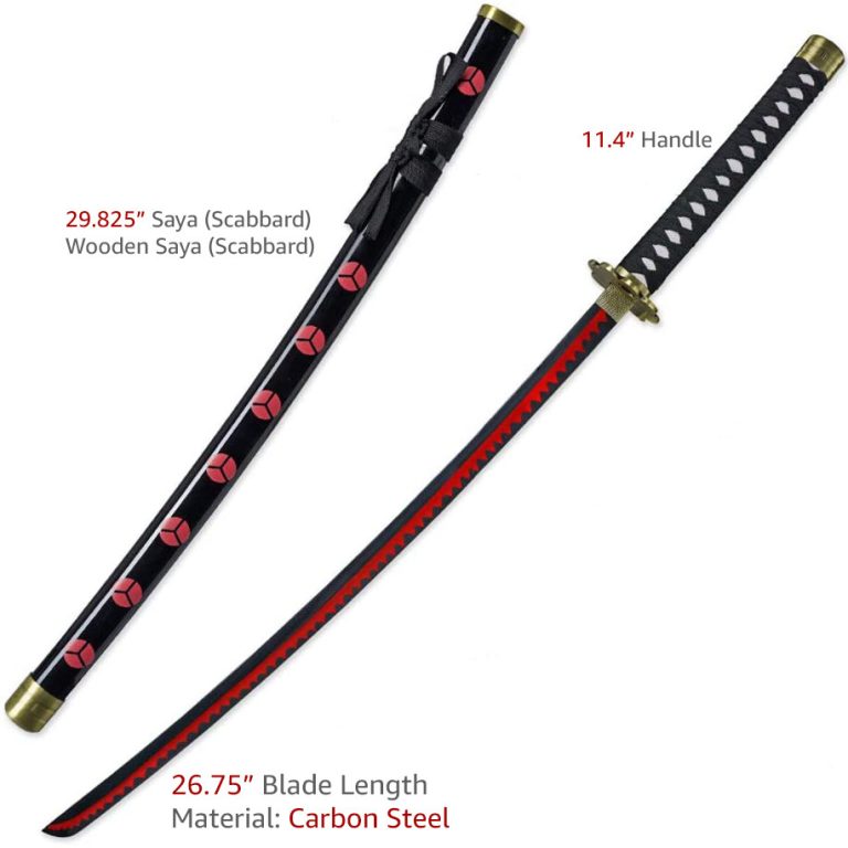 Shusui Katana with Red Hamon Blade
