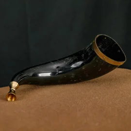 Cow Horn Trumpet with Brass Rim