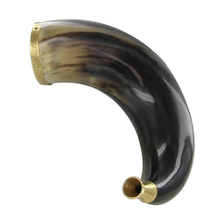 Cow Horn Trumpet with Brass Rim