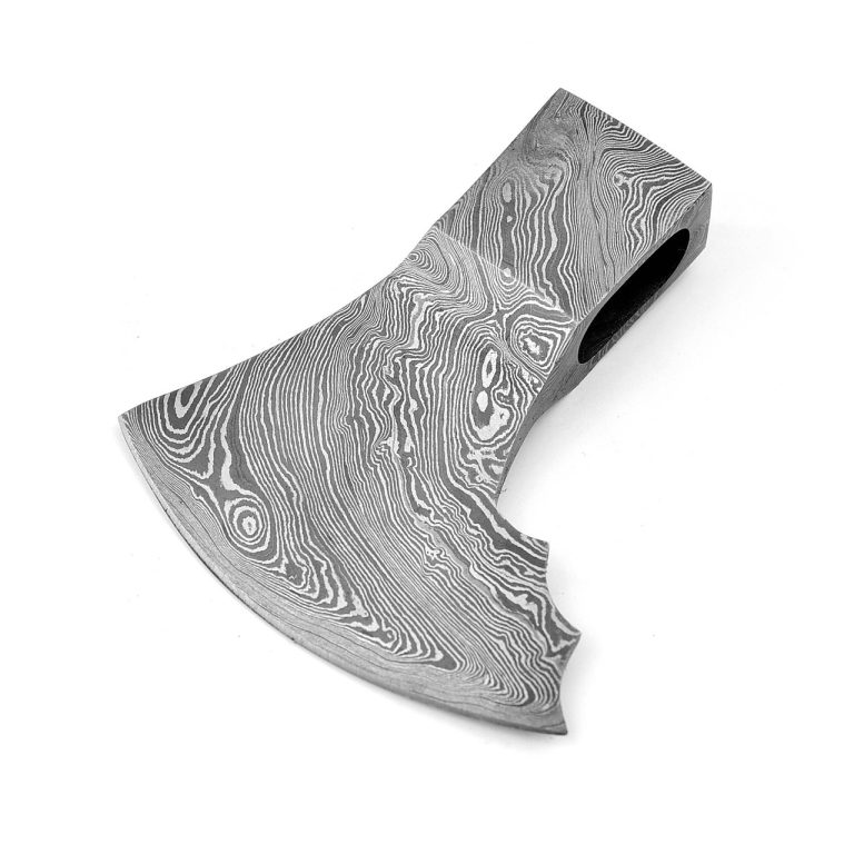 Damascus Steel Axe Head for Custom Builds