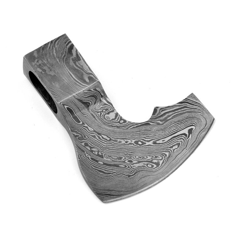 Damascus Steel Axe Head for Crafting