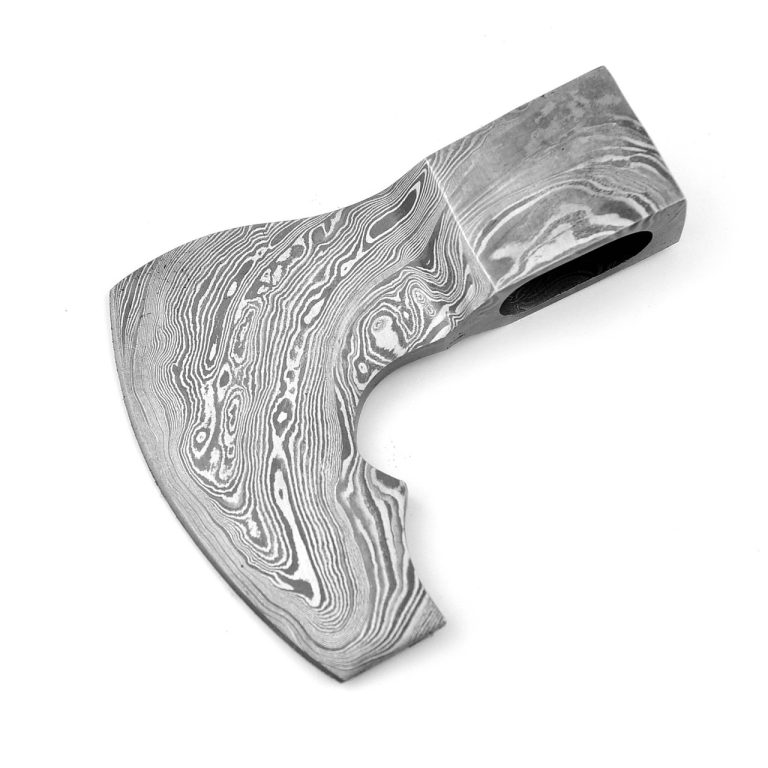 Damascus Steel Axe Head for Crafting