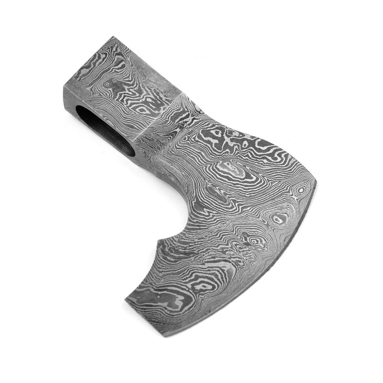 Damascus Steel Axe Head for Crafting