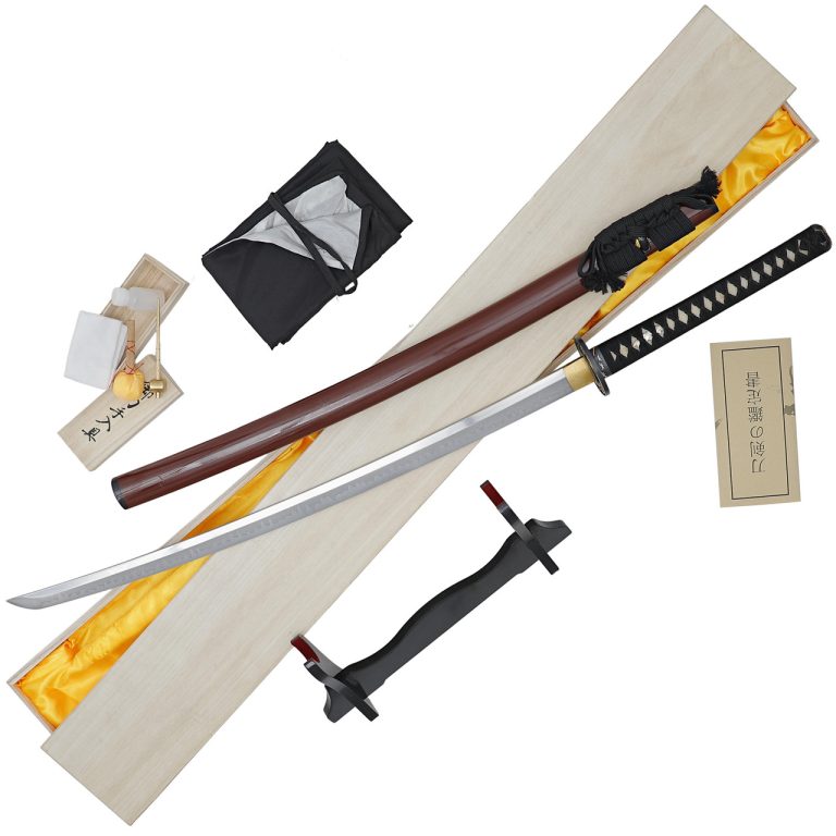 Crimson Storm Katana – Hand Forged Samurai Sword