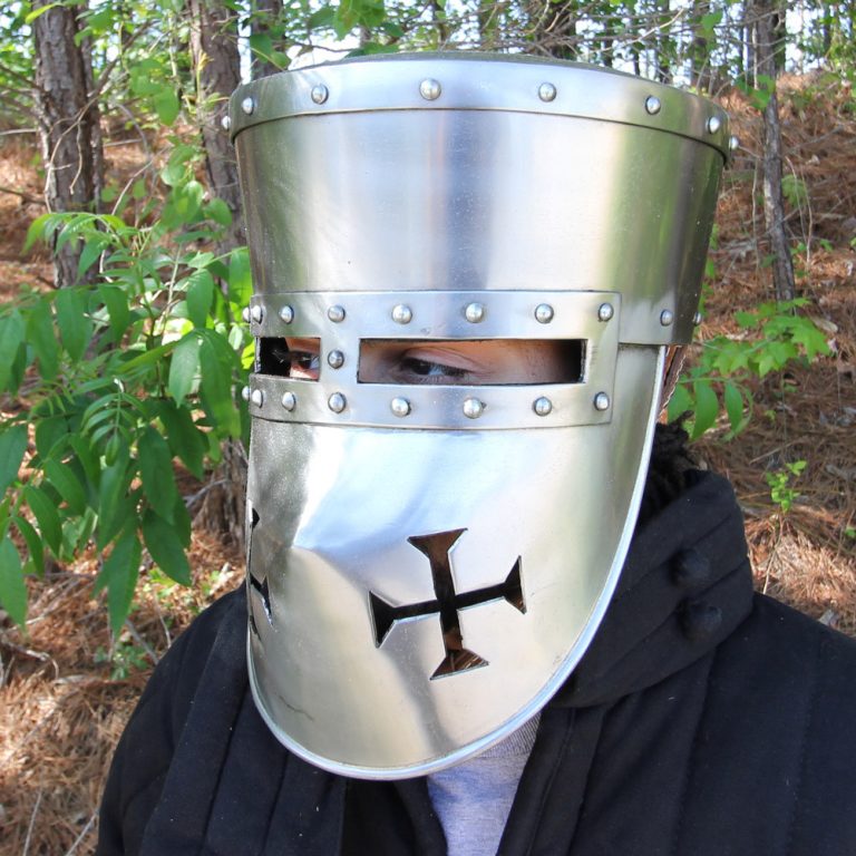 Crusader 16G Pot Helmet with Face Guard