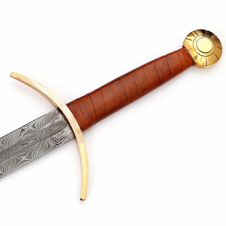 Functional Viking Sword with Damascus Blade