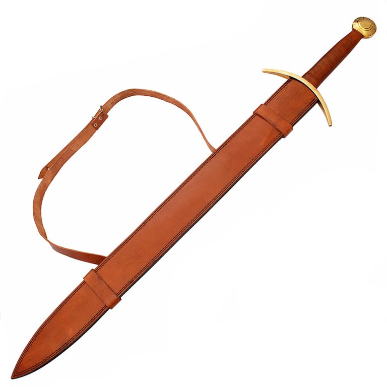 Functional Viking Sword with Damascus Blade