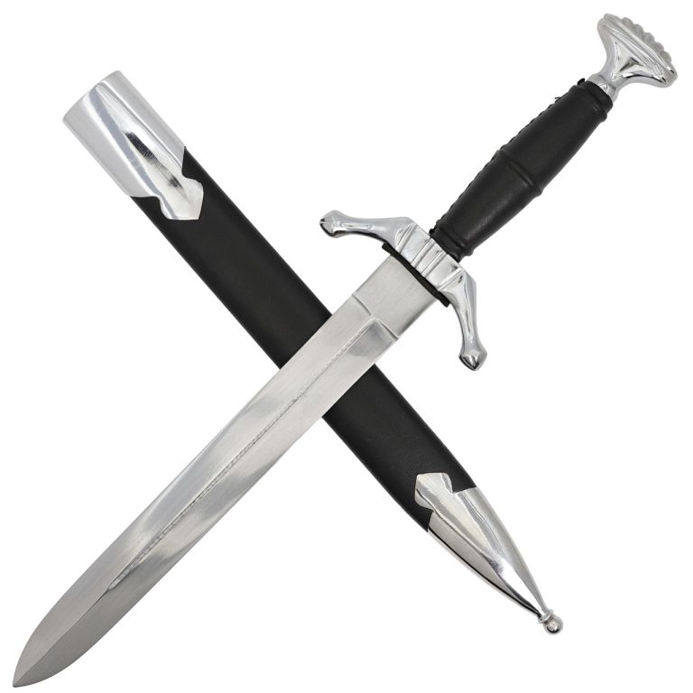 EN45 Steel Blade with Leather Handle and Scabbard